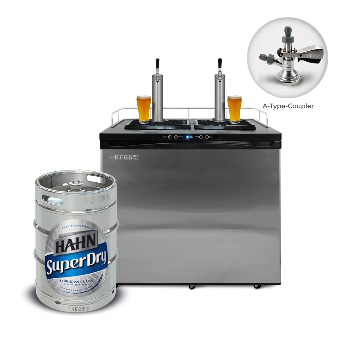 Off Tap Home Bar – Deluxe Bundle - Hahn Super Dry image