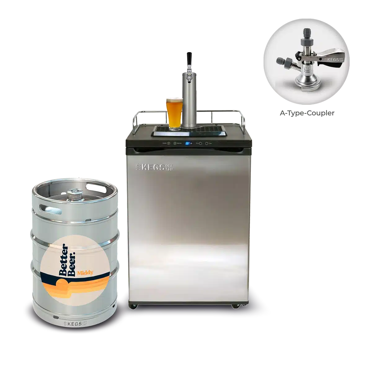 Off Tap Home Bar – Better Beer Bundle - Single Tap Bundle - Middy image