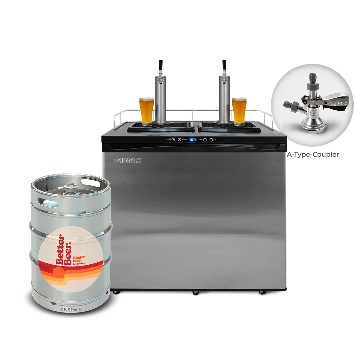 Off Tap Home Bar – Better Beer Bundle - Deluxe Bundle Ginger Beer image