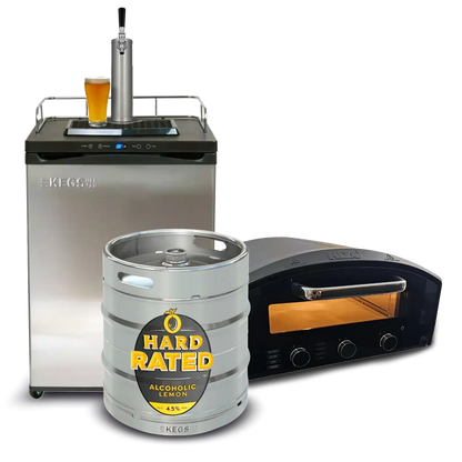 Off Tap Kegerator & Pizza Oven Bundle - Hard Rated Lemon image