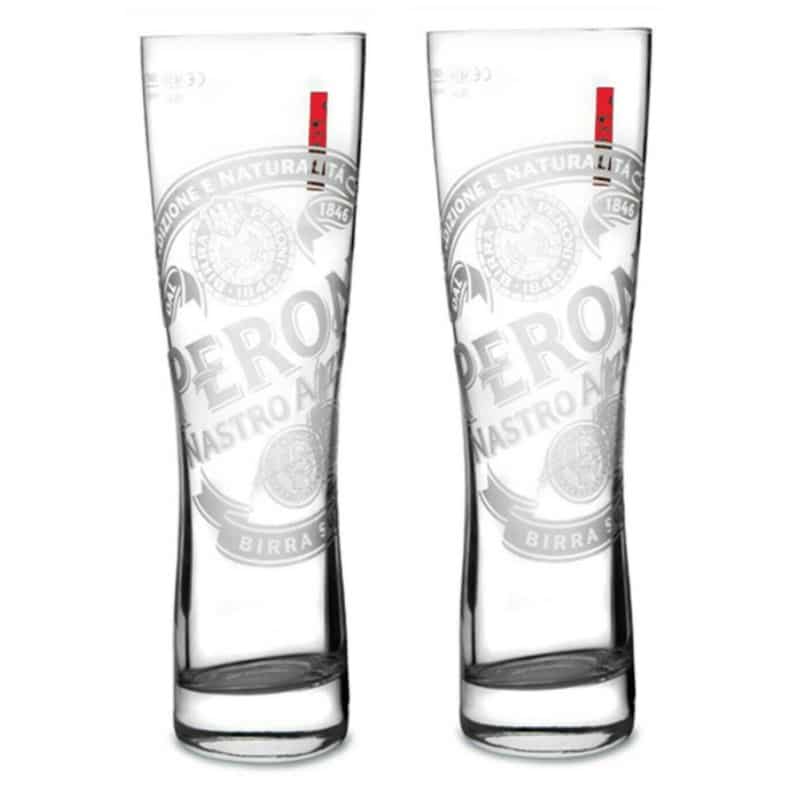 Peroni Nastro Azzurro Beer Glasses 500ml - 2 image