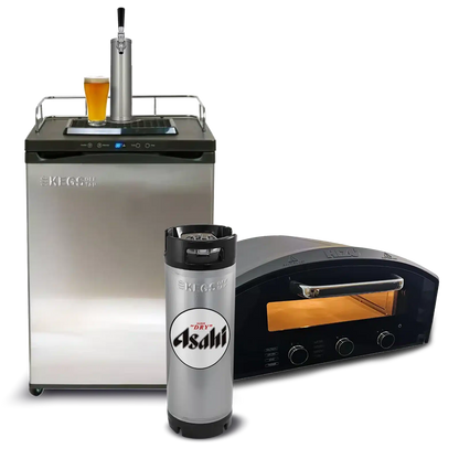 Off Tap Kegerator & Pizza Oven Bundle - Asahi Super Dry image