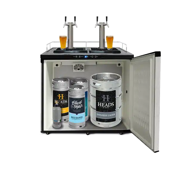 Series X Plus holding a mixed smaller-keg setup